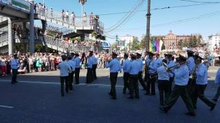 Марш-парад оркестров . Хабаровск 17. Военный оркестр штаба ВВО.