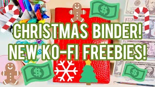 Budget/Savings Video: Christmas Binder Cash Stuffing Saving Challenges! New Ko-Fi FREEBIES!