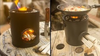 How To Make Simple Clay Stove With Mud & Iron Box/New Idea village stove/Firewood Stove/#viral