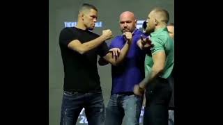 Nate Diaz Vs Conor McGregor Face To Face