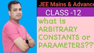 WHAT IS ARBITRARY CONSTANTS OR PARAMETERS IN AOD???🤔