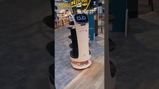 AI robot waiter food delivery!! #robot #ai  #shorts #shortsvideo #food #technology #airport