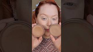 The 2 Lightest Shades of Saie Sun Melt Comparison 🤔👀 #bronzer #saiebeauty #redhead #paleskin