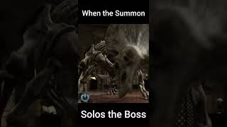 When the Summon Solos the Boss #eldenring #darksouls #coop #fromsoftware  #gaming #games