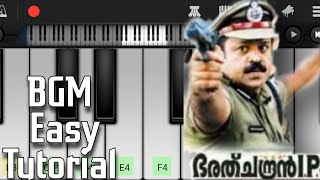 Bharath Chandran IPS BGM Easy  Tutorial For Beginners | Keyboard Tutorial | MK ON KEYS