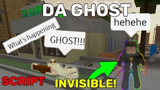 ROBLOX DA HOOD TROLLING PEOPLE WITH GHOST SCRIPT! [DA GHOST , KILLING EVERYONE!!]