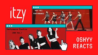 FANBOII OSHYY REACTS TO ITZY Asia Artist Awards PRACTICE VER. & FULL PERFORMANCE!!!