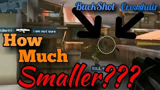 How Much Smaller Can Be The Crosshair Of BuckShot mc5|BuckShot crosshair/butterfly aim accuracy test