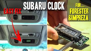 Subaru Forester & Impreza CLOCK FIX (Easy, Quick DIY)