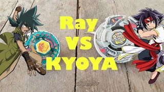 Ray ( Driger v2 ) vs Kyoya ( Rock Leone 145WB ) Rematch | Ray's revenge ? - Cross Gen Battle