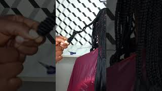 #shorts : Push Up Curly Ends Boxbraids