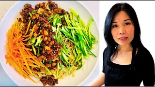 Restaurant Quality at Home - Sichuan ZhaJiangMian (Spicy Minced Pork Sauce Noodles)!  四川麻辣炸酱面