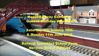 2018 Ballarat Train Show Advert 4th Apr 2018