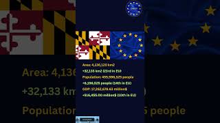 What if Maryland join EU #shorts #europe #eu#geography #map #history #mapping #usa #fun #meme