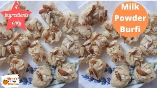 Milk Powder Burfi || Easy & Delicious Dessert || Nisha's Orange Kitchen