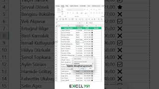 Excel'de Görsel Filtreleme Tekniği: Simgeleri Kullanarak Tablonuzu Filtreleyin! | EXCEL 751  #excel