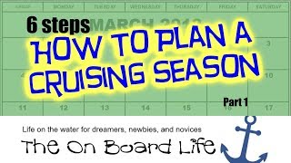 Cruise Planning: 6 steps How To Plan a Cruising Season (Part 1) 2018