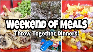 WEEKEND OF MEALS | Smoked Chili & Beef Stroganoff | THROW TOGETHER DINNERS | Real Life Meal Ideas!