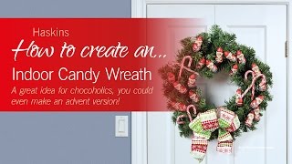 How to create an Indoor Candy Wreath