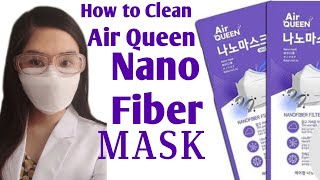 How to clean Air Queen Nano Filter Mask | Soom lab Mask | reusable face mask