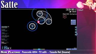 osu! | Yasuda Rei - Passcode 4854 -TV edit- 4.83★ | [Insane] DT FC