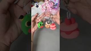 Tạo hình để làm MÓC KHOÁ từ đất sét hơi bất ổn 😰|  Bò Cutie #handmade #diy #shorts