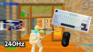 AULA F75 ASMR🤩 Fortnite Tilted Zone Wars Gameplay🏆 Satisfying Keyboard Fortnite 240 FPS Smooth 4K