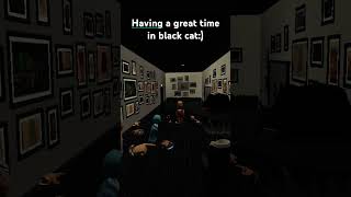 Having a fun time in black cat:) #blackcat #recroom