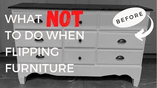 Furniture Makeover | Fixing all the mistakes And Updating one of my first furniture flips