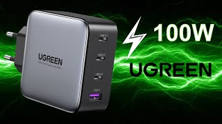 UGREEN Nexode 100W Cargador USB C GAN 4 Puertos PRIME DAY