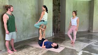 Reverse Throne with Spotting | Acroyoga Training | ULU Yoga