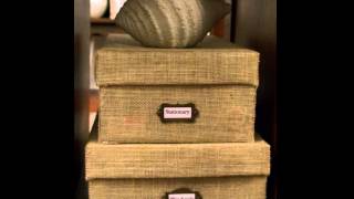 DIY Burlap Storage Box