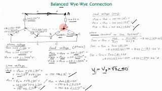 38. Balanced 3 Phase (Y-Y) Connection Math Solution (1) ।।