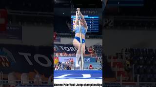 Women,s Pole Vault Jump champion ships#youtubeshorts #olympicsport #polevault