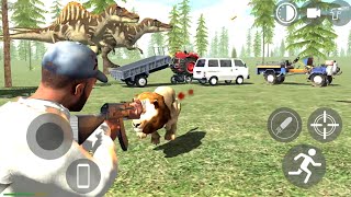 Franklin Vs Animals in Jurrasics Park 🏞️ Indian Bikes Driving 3D‼️ IBD3D Plugin New Update ‼️ Gaming