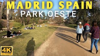 [4K]MADRID WALKING TOUR.PARK OESTE.SPAIN 2022