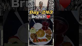 Day-243 My Healthy Brunch routine😋 #aruvameesaikoduvaparva #vijayalakshmitulasi #weightloss #tasty