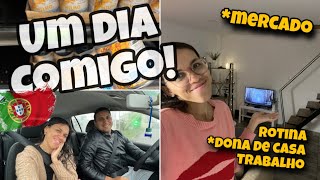 VLOG | MOSTRANDO NOSSA ROTINA MORANDO EM PORTUGAL 🇵🇹 supermercado, trabalho e muito mais