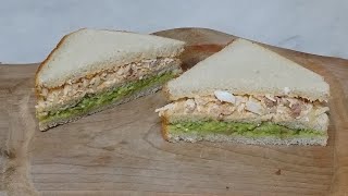 Tuna sandwich ideal for picnic  -   Sándwich de atún ideal para picnic