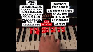 Still With You piano tutorial (letters and numbers)