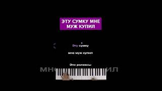 Эту сумку мне муж купил #караоке #пианино