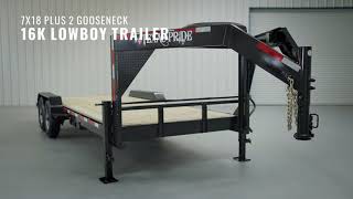 16k LB GVWR Gooseneck Lowboy Trailer