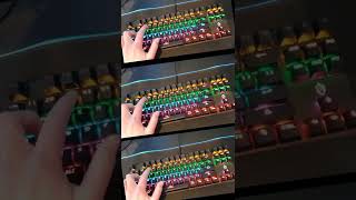 ASMR - Satisfying mechanical blue switches keyboard