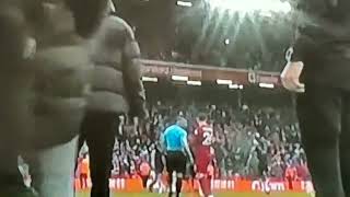 Assistant Referee Elbows Andy Robertson