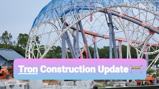 Tron Construction Update - Disneyworld Magic Kingdom - June 30, 2021