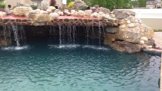 Large Pool with Custom Grotto