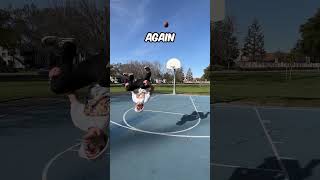 Shooting A Basketball Mid Backflip