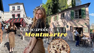 Une journée avec moi à Montmartre vlog Paris 🌻| Libertino Restaurant 🍕, OOTD, balade (daywithme)