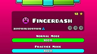 Geometry Dash Part 13 | Fingerdash | ~400 Attempts | No Coins