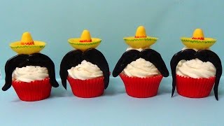 how to make mexican mustache cupcakes